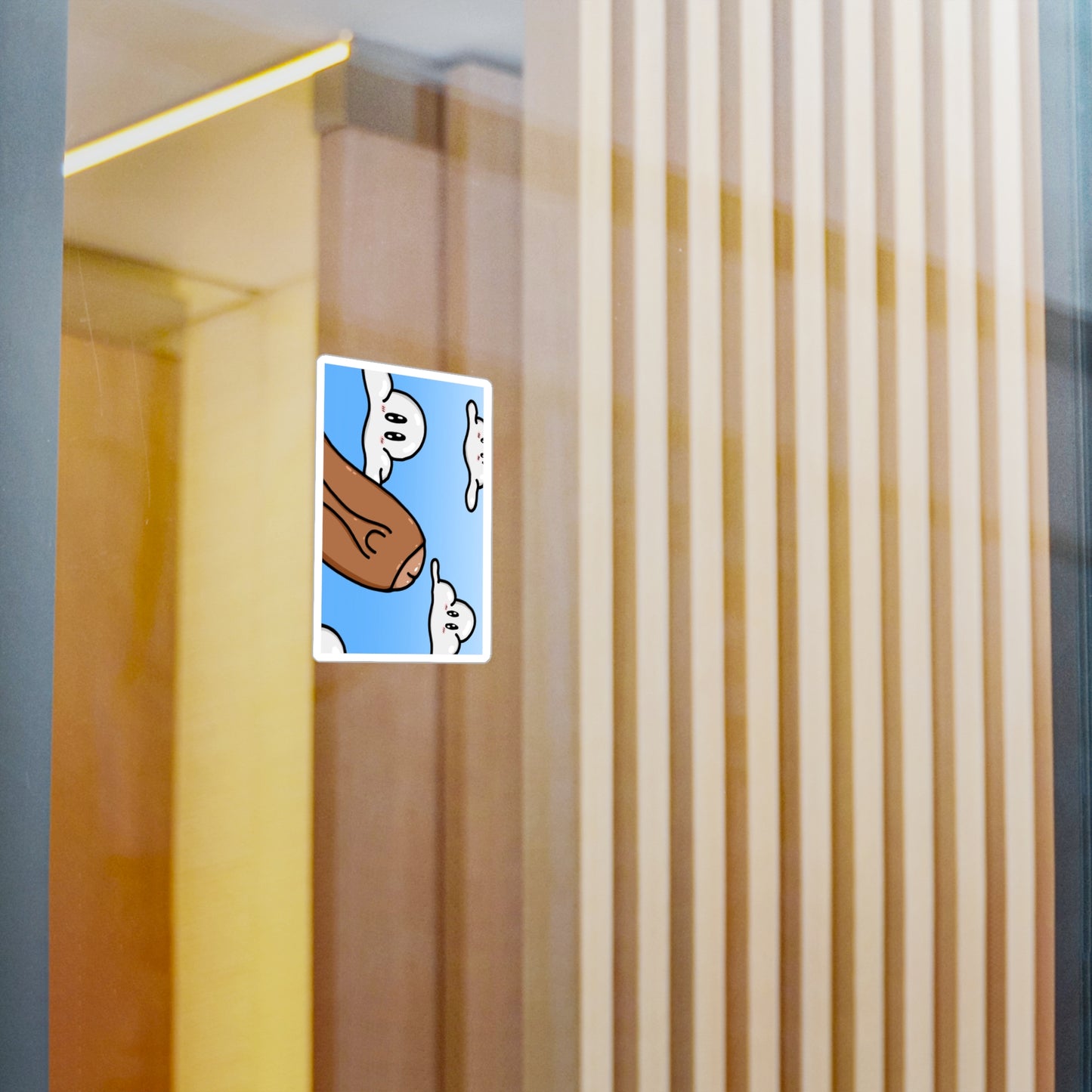 "HEAD IN THE CLOUDS, AHMED FROM THE SPA" STICKER